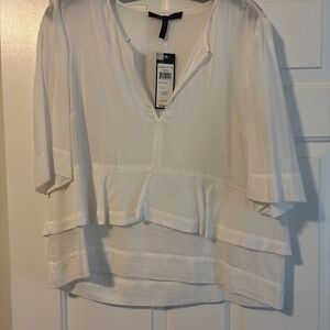 BCBG MaxAzria white blouse